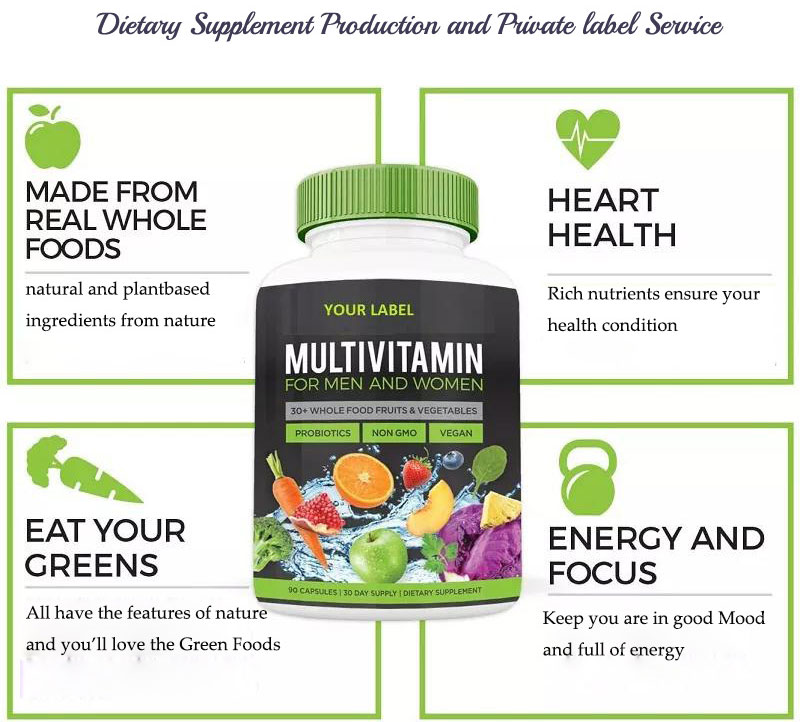 Finished OEM private label dietary supplement product lines